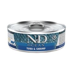 N&D - Cat Ocean - Adult - Tuna & Shrimps - Konzerva pre dospelé mačky