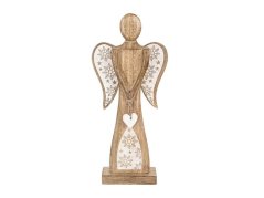 Anjel z mangového dreva ORION 45,5 cm