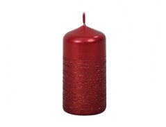 Sviečka ANDROMEDA VALEC vianočné d6x13cm červená