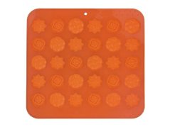 Forma na pečení ORION Kytičky 30 silikon oranžová