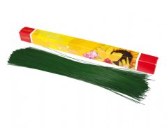 Drôt kvetinový viazací sekaný zelený lakovaný 40cm 0,8mm