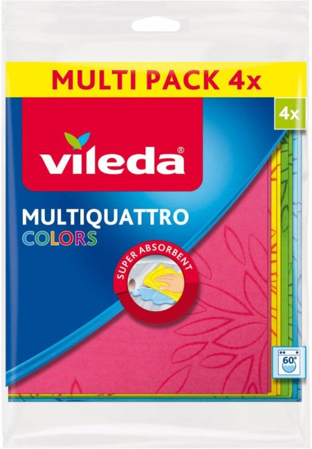 hadřík univerzální Multiquattro Colors 4ks 168061 VILEDA