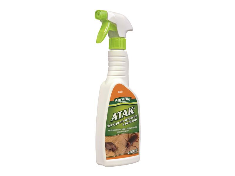 Sprej proti plošticiam a švábom AgroBio Atak 400 ml