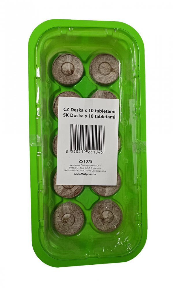 deska s 10 tabletami