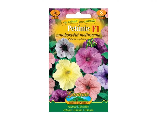 Petunia mnohokveté melírovaná F1 - hybrid, zmes