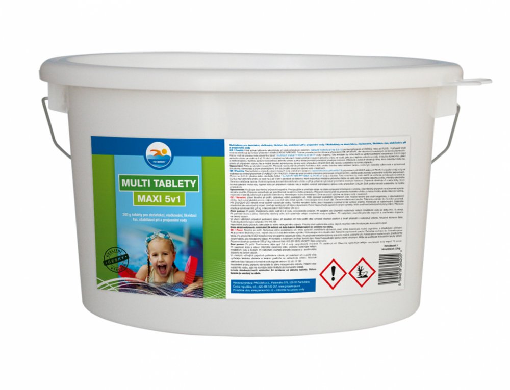 Tablety MULTI MAXI 5v1 do bazéna 5kg