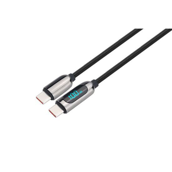 Kábel SOLIGHT SSC1801 USB-C/USB-C 1m Black