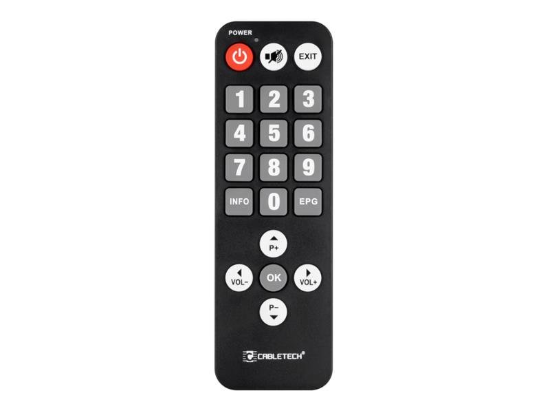 Ovládač diaľkový DVB-T CABLETECH PIL0367 pre seniorov