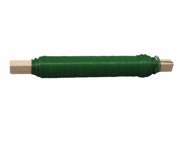 Drôt kvetinový viazací lakovaný zelený 0,65mm 100g