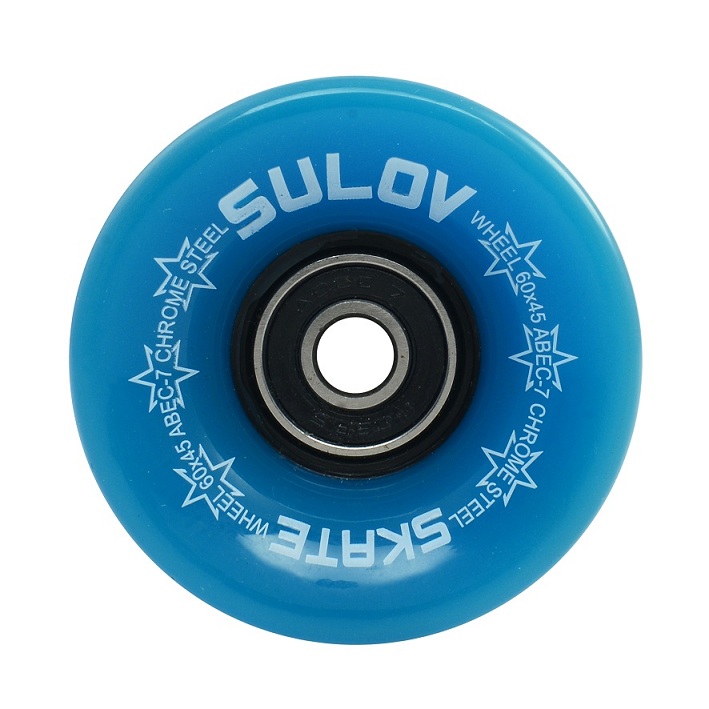 Kolečka Penny board NEON BLUE 60 x 45mm 85A, sada 4ks, s ložisky