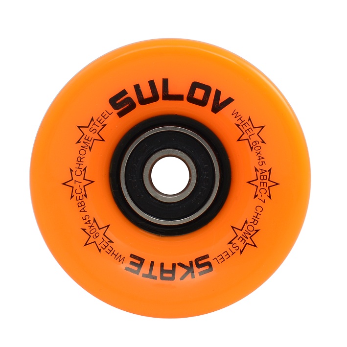 Kolečka Penny board NEON ORANGE 60 x 45mm 85A, sada 4ks, s ložisky
