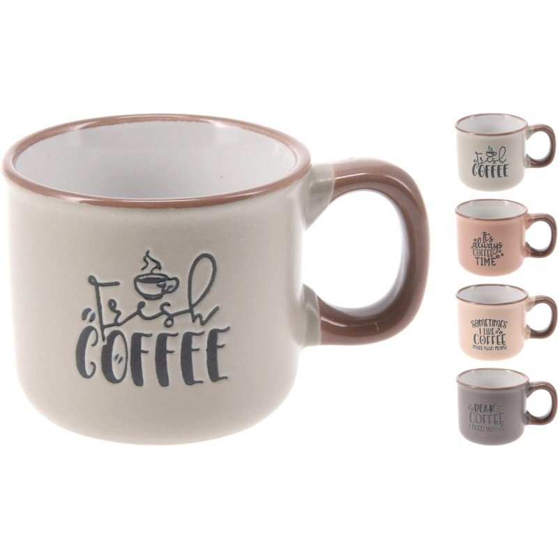 Hrnček na kávu 90 ml kamenina Fresh COFFEE