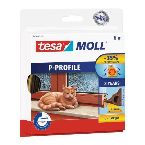 těsnění ok.a dveř."P" 9x5.5mm hnědý  (6m)