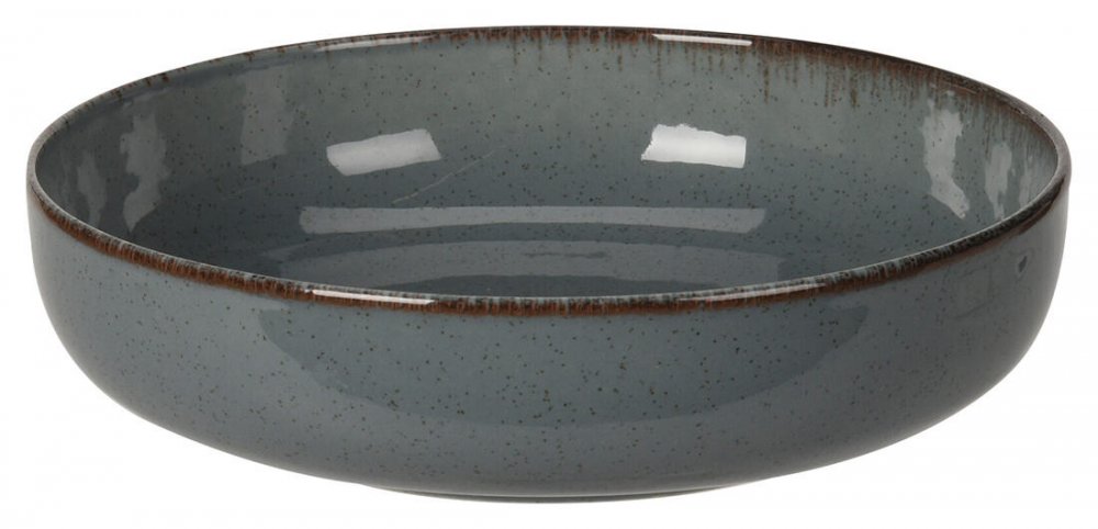 tanier hlboký 20cm porcelánový MO tm., HN lem