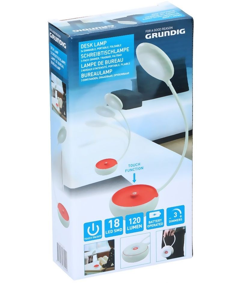 GRUNDIG Lampička na čítanie prenosná červenáED-203229cerv