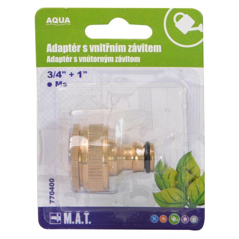 adaptér s vnútorným závitom 3/4 "+ 1" Ms AQUA