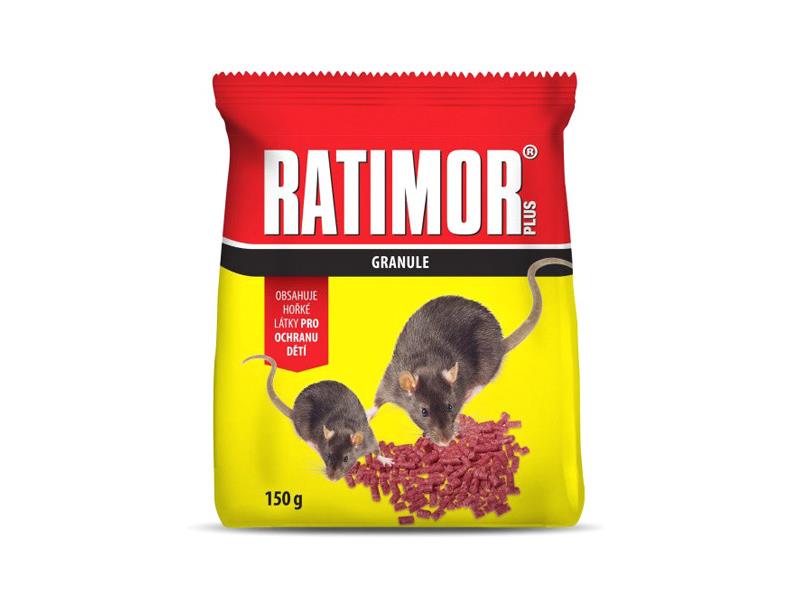 Granule proti myšiam, krysám a potkanom AgroBio Ratimor 150g