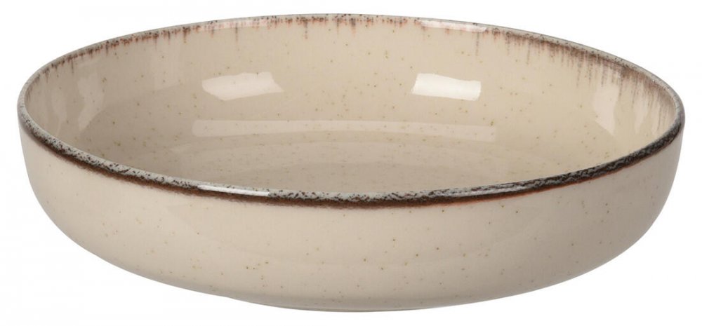 tanier hlboký 20cm porcelánový BÉŽ, HN lem