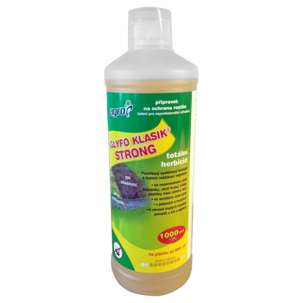 AGRO GLYFO Klasik Strong total.herbicíd 1l