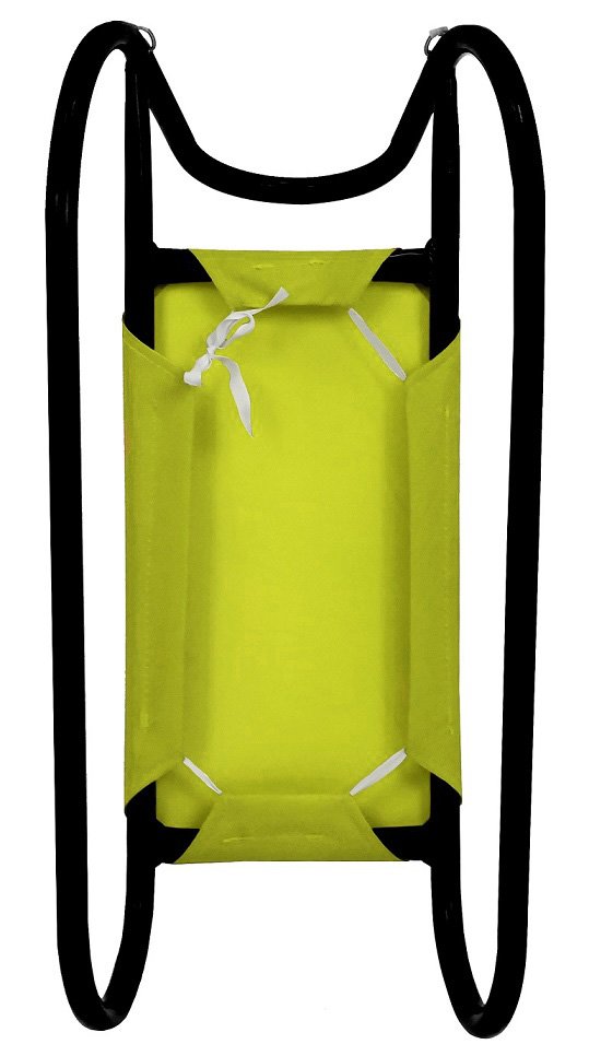 Kovové sane 62 cm, sv.zeleno-černé