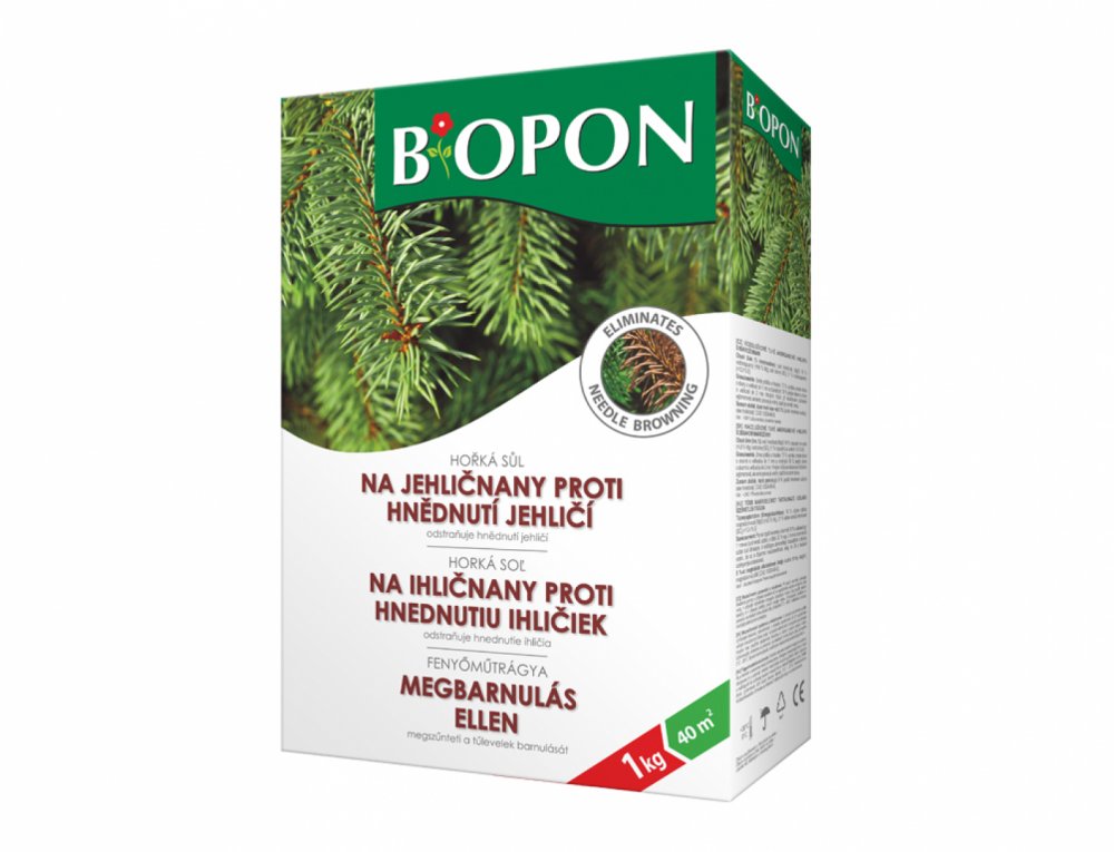 Horká soľ BOPON na ihličnany proti hnednutie ihličia 1kg