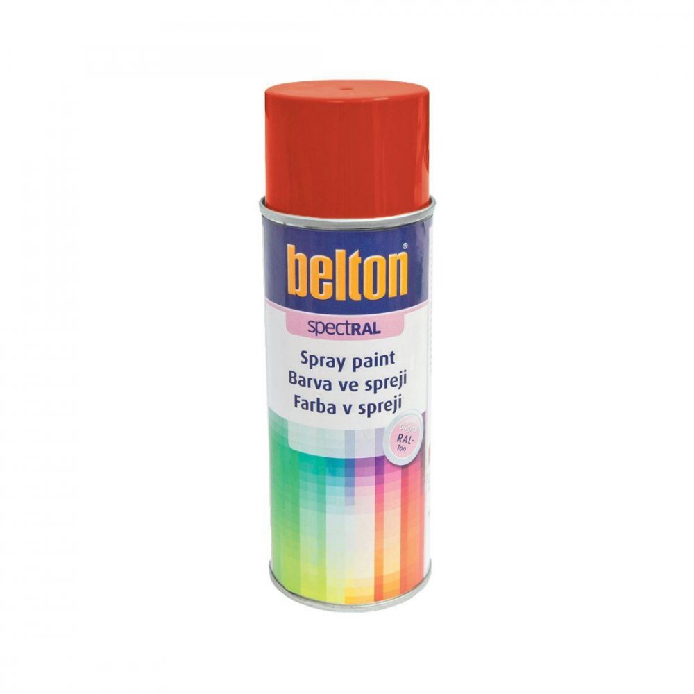 farba v spreji BELTON RAL 3020, 400ml červený dopravné