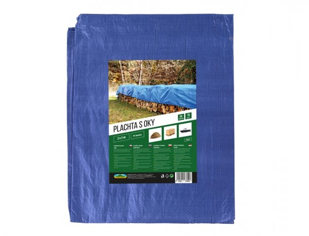 Plachta kašírovaná modrá 70g 6x10m