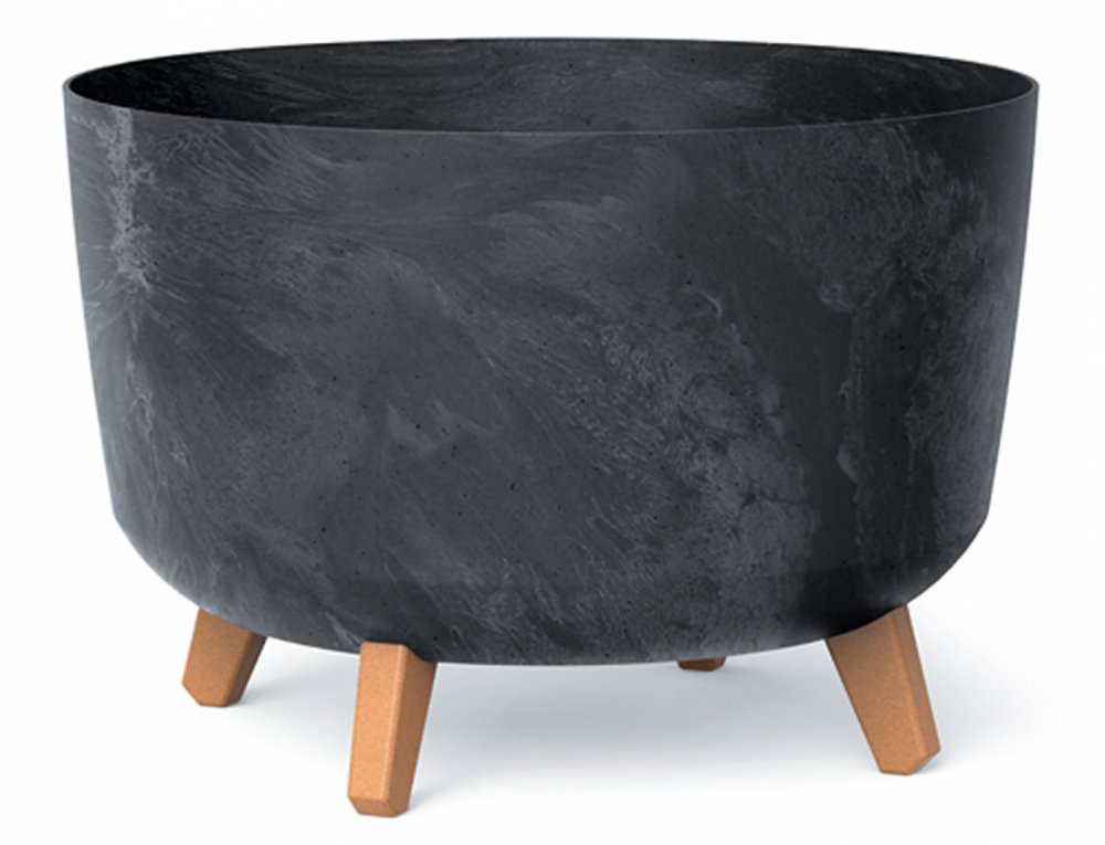 Žardinka GRACIA MEDIUM BETON 3v1 samozavlažovací antracitová O 39x27cm
