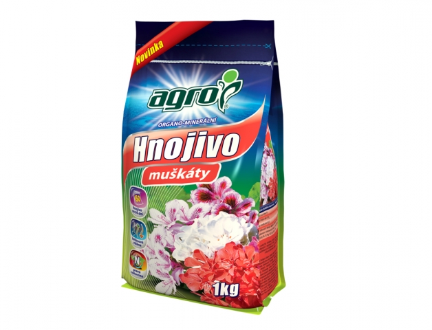 Hnojivo AGRO organo-minerálne na muškáty 1kg