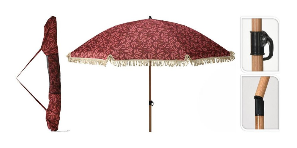 slnečník 200/172cm so strapcom, BORDO