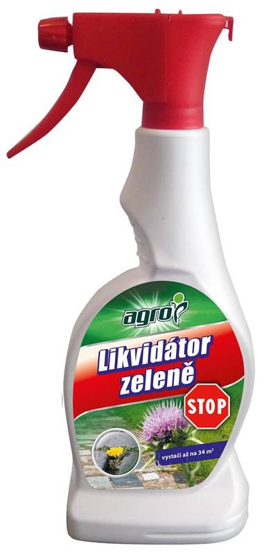 Herbicíd AGRO STOP RTD likvidátor zelene 500ml