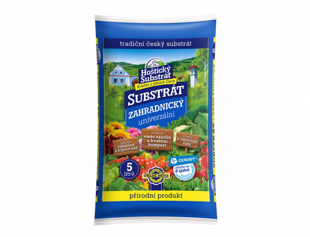 Substrát FORESTINA HOŠTICKÝ záhradnícky 5l