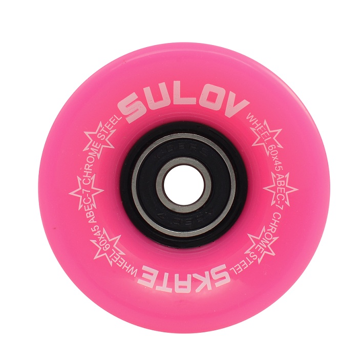 Kolečka Penny board NEON PINK 60 x 45mm 85A, sada 4ks, s ložisky