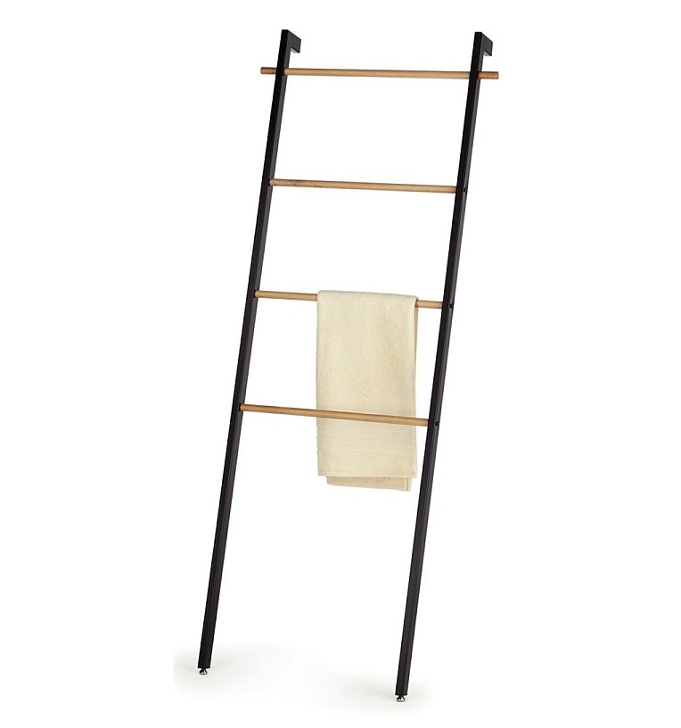KELA Držiak na uteráky rebrík OAK kov/drevo KL-24263