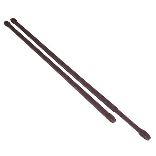 TYČ VITRÁŽOVÁ TELESKOP. Kov. hnedá 50-90cm