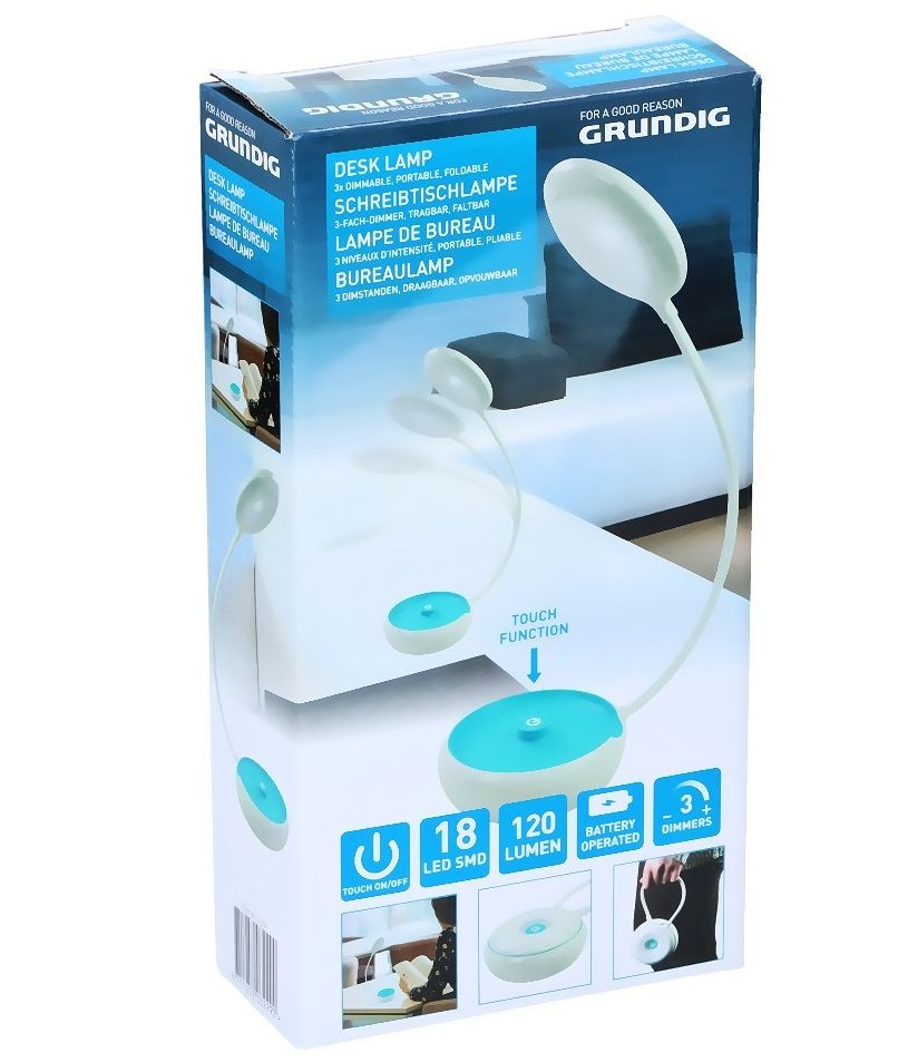GRUNDIG Lampička na čítanie prenosná modráED-203229modr