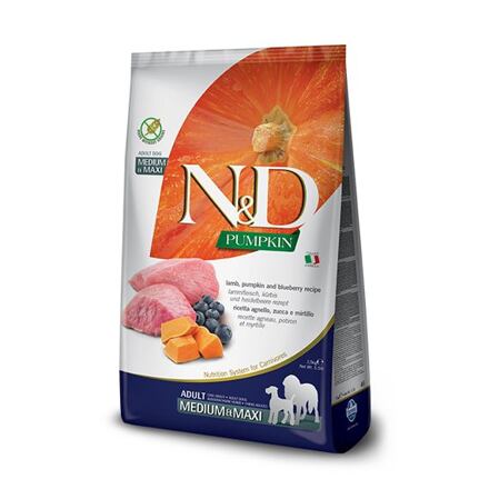 N&D - Pumpkin - Adult M/L Lamb & Blueberry - Pre dospelých psov stredných a veľkých plemien 12kg