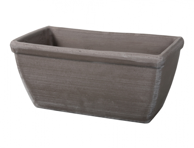 Truhlík Antik keramický čadičový melír veľký 50x19x20cm