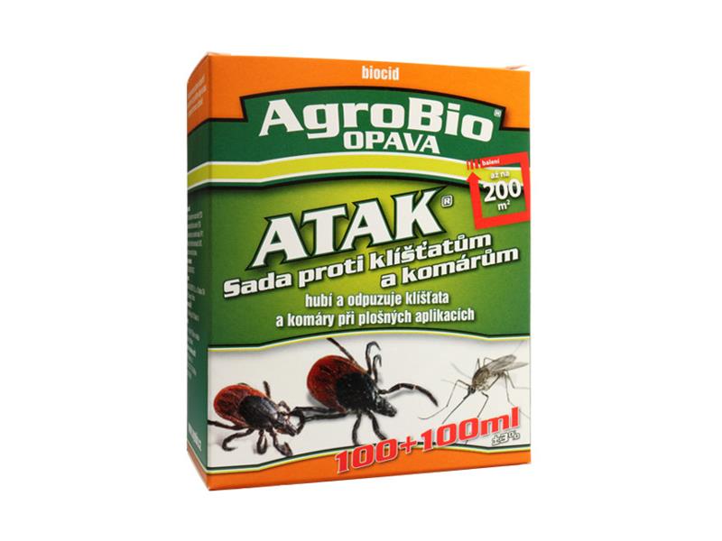 Súprava proti kliešťom a komárom AgroBio Atak 200 ml