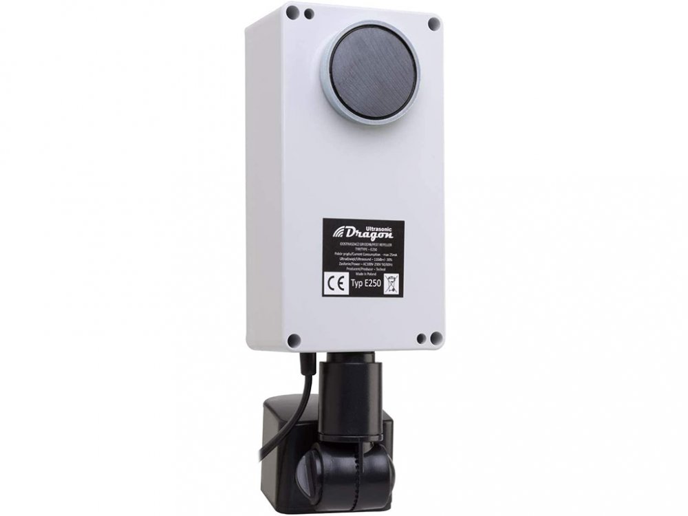 Vodotěsný ultrazvukový plašič na kuny, myši a potkany  DRAGON ULTRASONIC E250