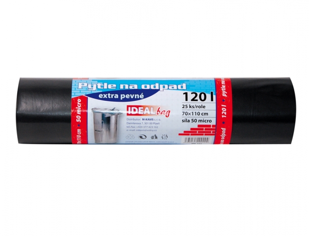 Vrece na odpad EXTRA PEVNÝ 70x110cm 120l 50 mic 25ks