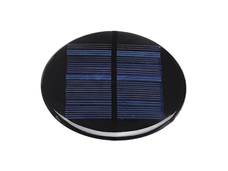 Solárny panel mini 5V/110mA, polykryštalický, priemer 90mm