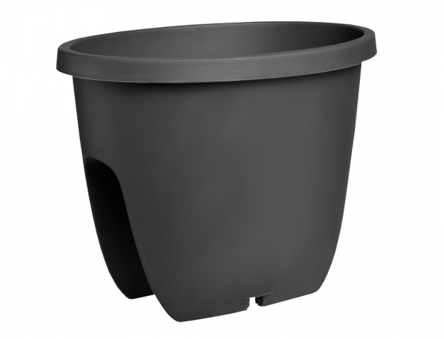 Plastkon Truhlík na zábradlie BALCONIA plastový antracitový 60cm antracitová