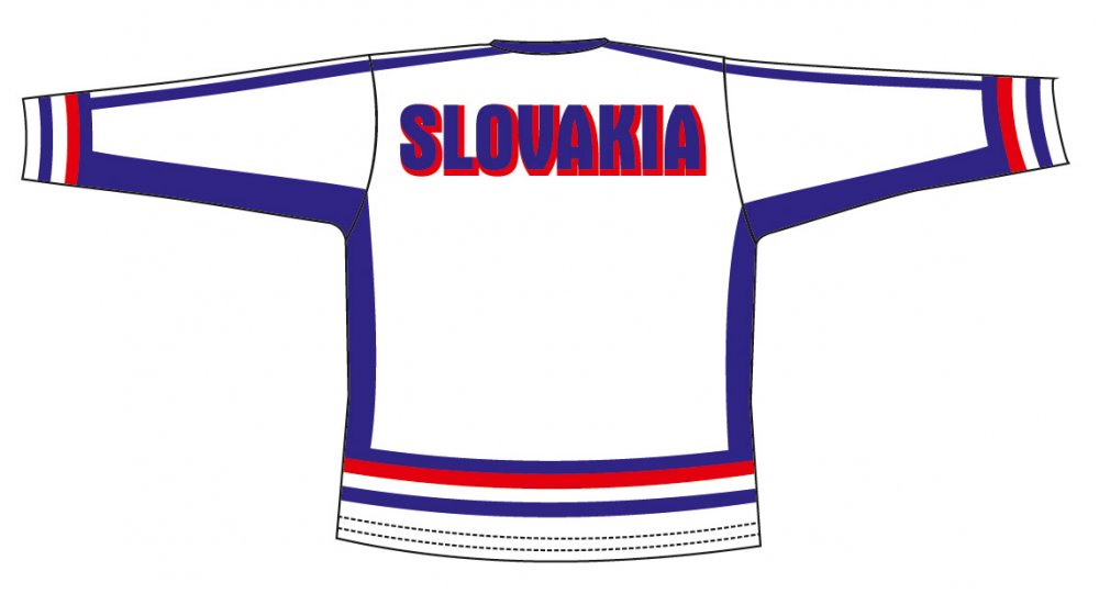 Hokejový dres SR 6, biely L