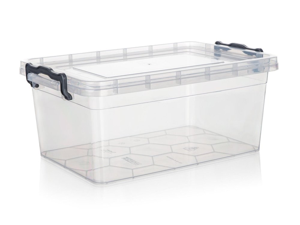 box úložný GEMA 9l, 36,5x24,5x15,5cm, veko, klip, PH ŠE/TRA