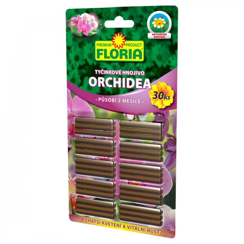 hnojivo FLORIA tyčinkové na orchidey s Guanom (30ks)