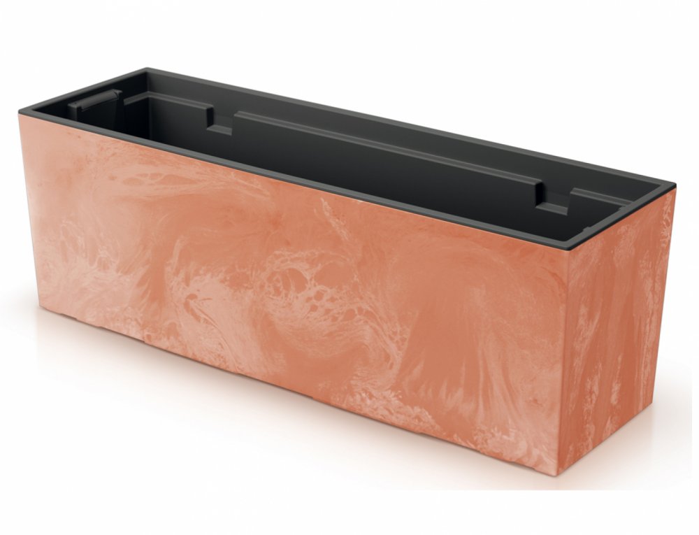 Hrantík URBI CASE BETON samozavlažovací plastový terakotový 77x24x25cm terakotová