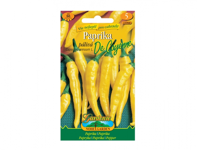 Paprika zeleninová pálivá DE CAYENNE, žltá