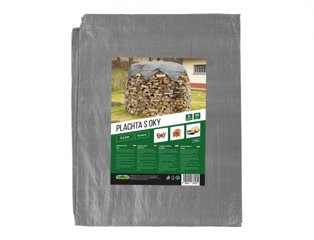 Plachta kašírovaná sivá 100g 3x5m