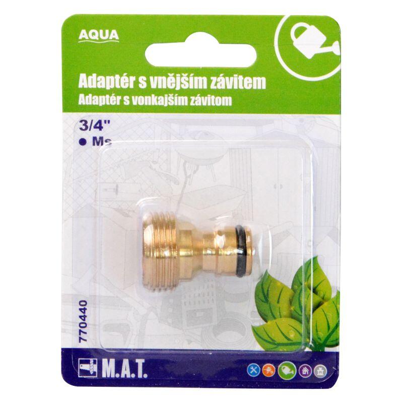 adaptér s vonkajším závitom 3/4 "Ms AQUA